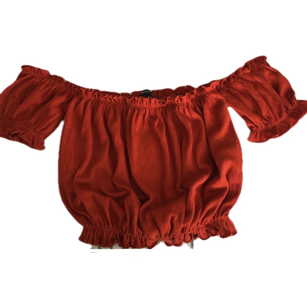 Ruffled Off Shoulder Top